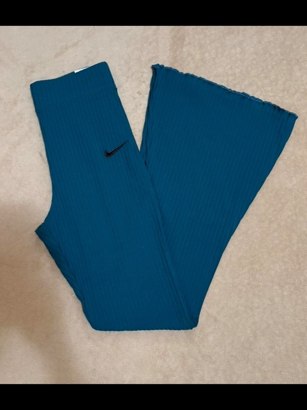 Nike Ribbed Flared Leggings Womens Size XS